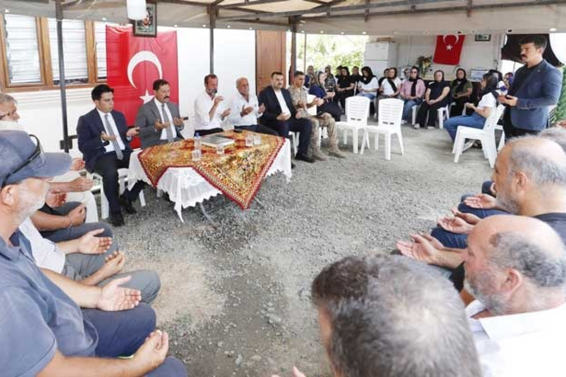 MASATLI, HAYATINI KAYBEDEN GURBETÇİLERİN AİLELERİNİ ZİYARET ETTİ